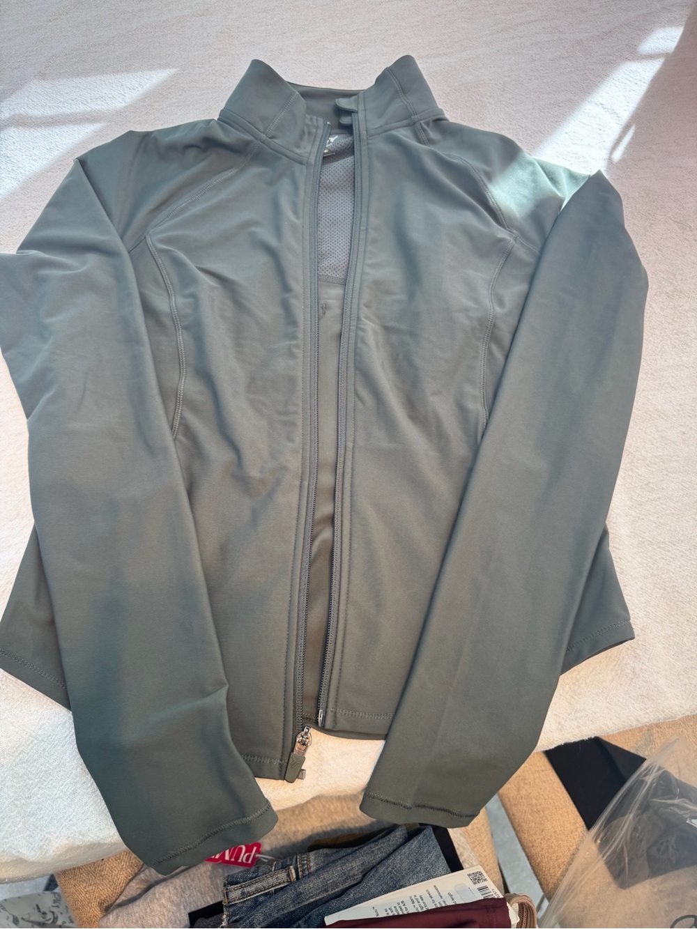 Women’s Olive Green Full-Zip Jacket